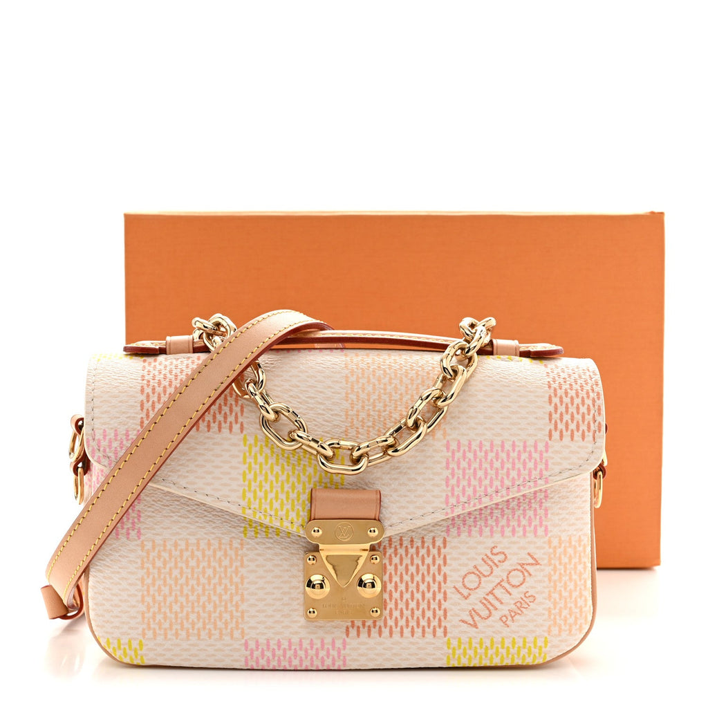 Damier Giant Pochette Metis East West Peach