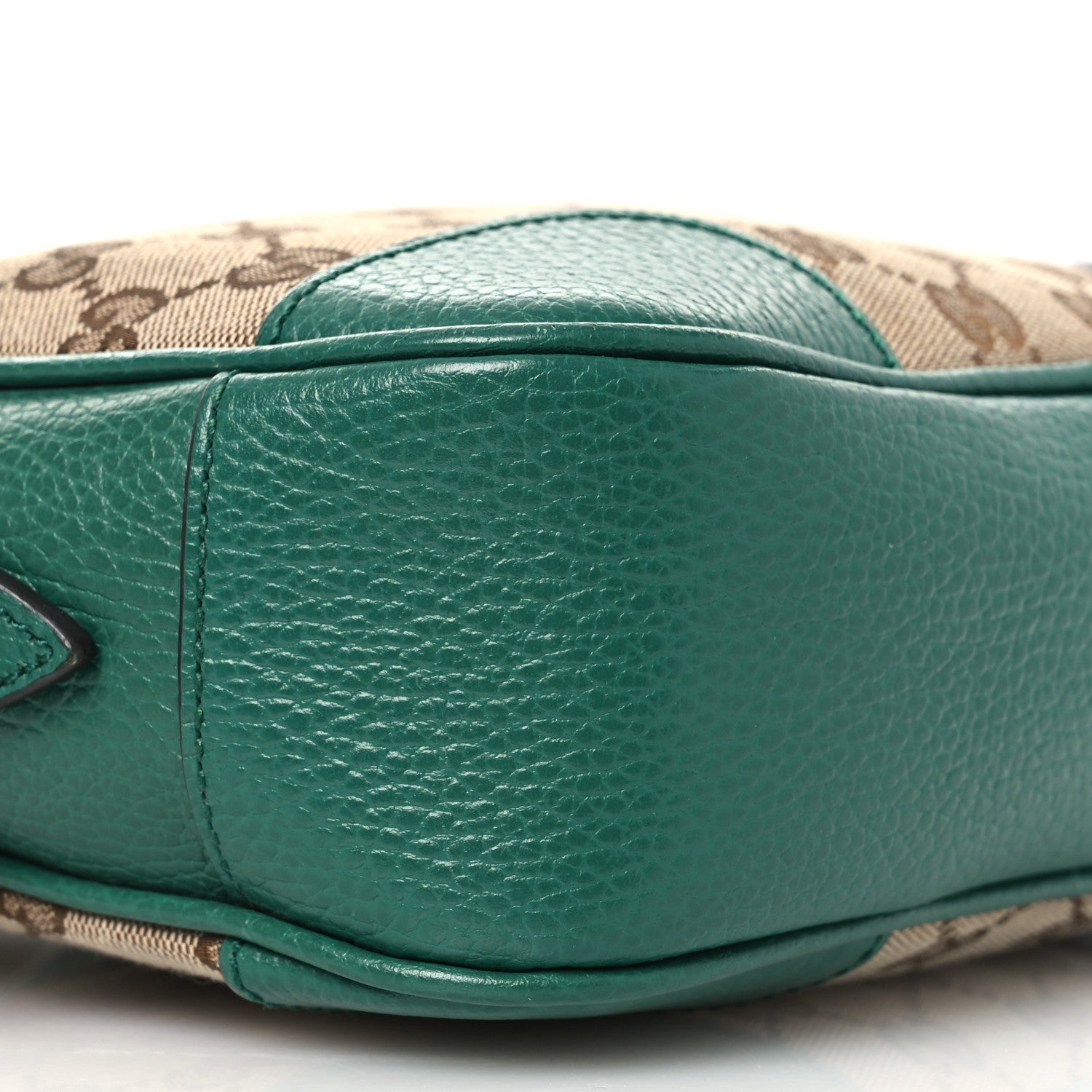 Monogram Dollar Calfskin Mini Bree Messenger Bag Beige Ebony Emerald