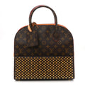 Monogram Calf Hair Spikes Iconoclasts Christian Louboutin Tote Red