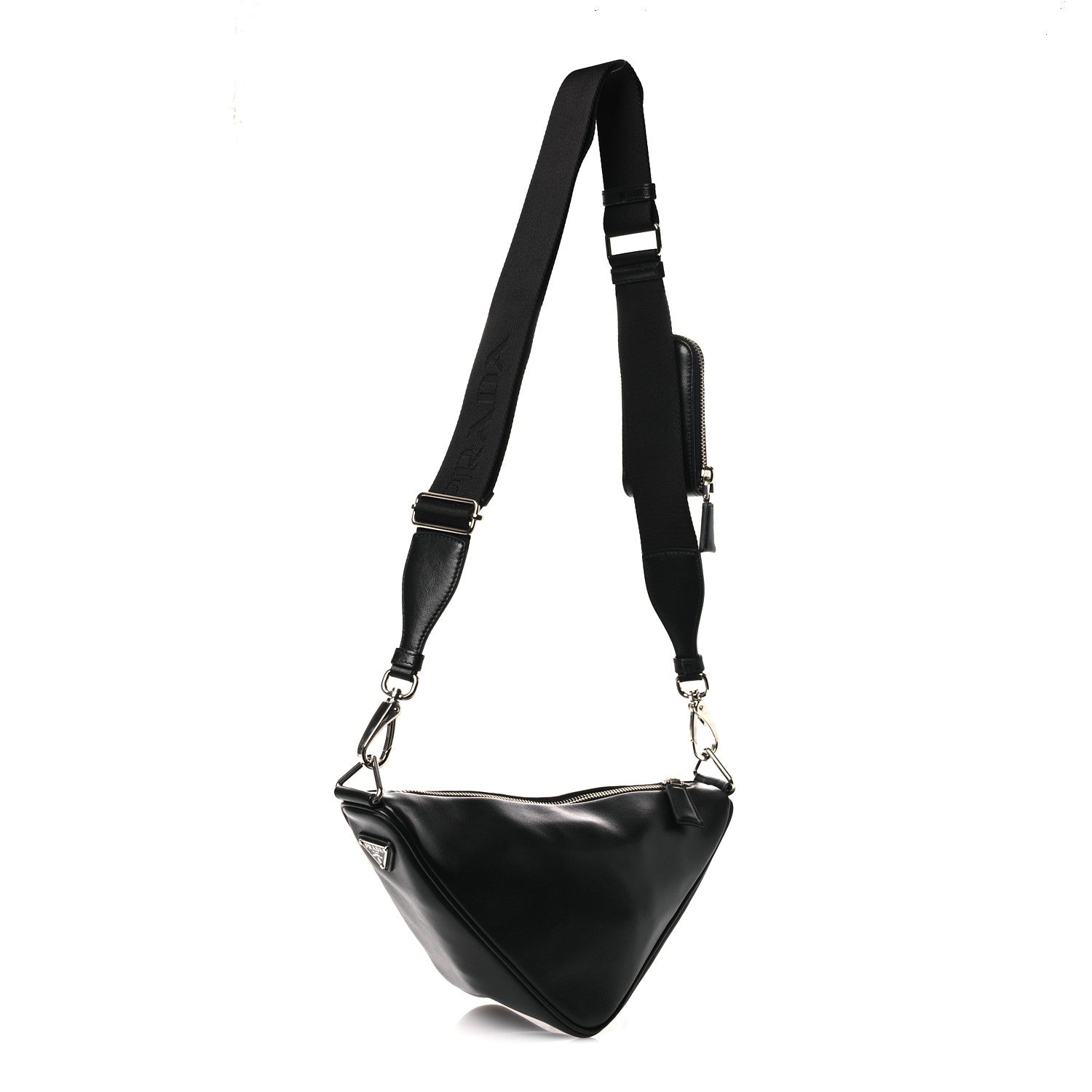 Grace Lux Triangle Shoulder Bag Black