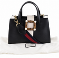 Gucci Nimfair Black Pony-Style Calfskin Handbag ( )