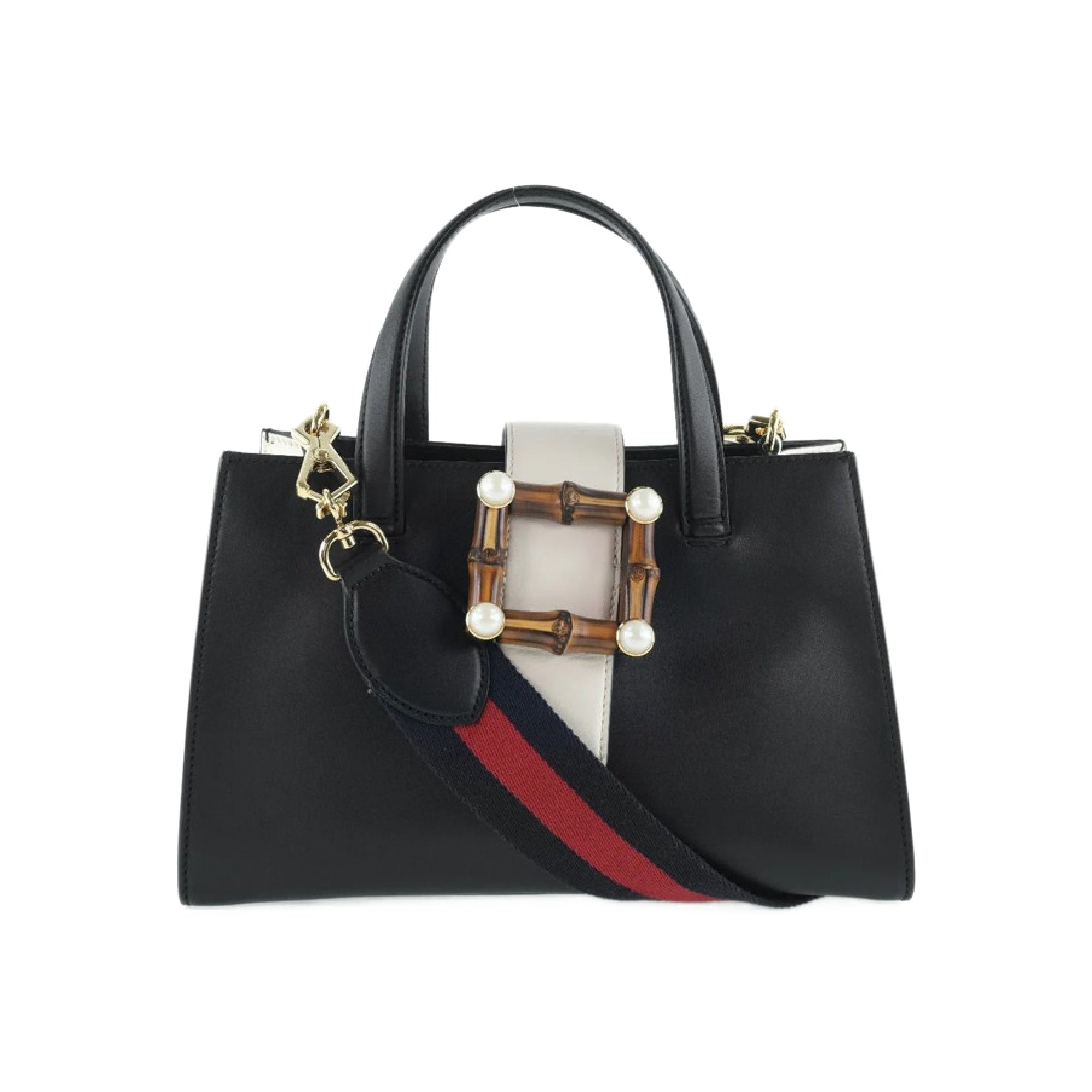 Gucci Nimfair Black Pony-Style Calfskin Handbag ( )