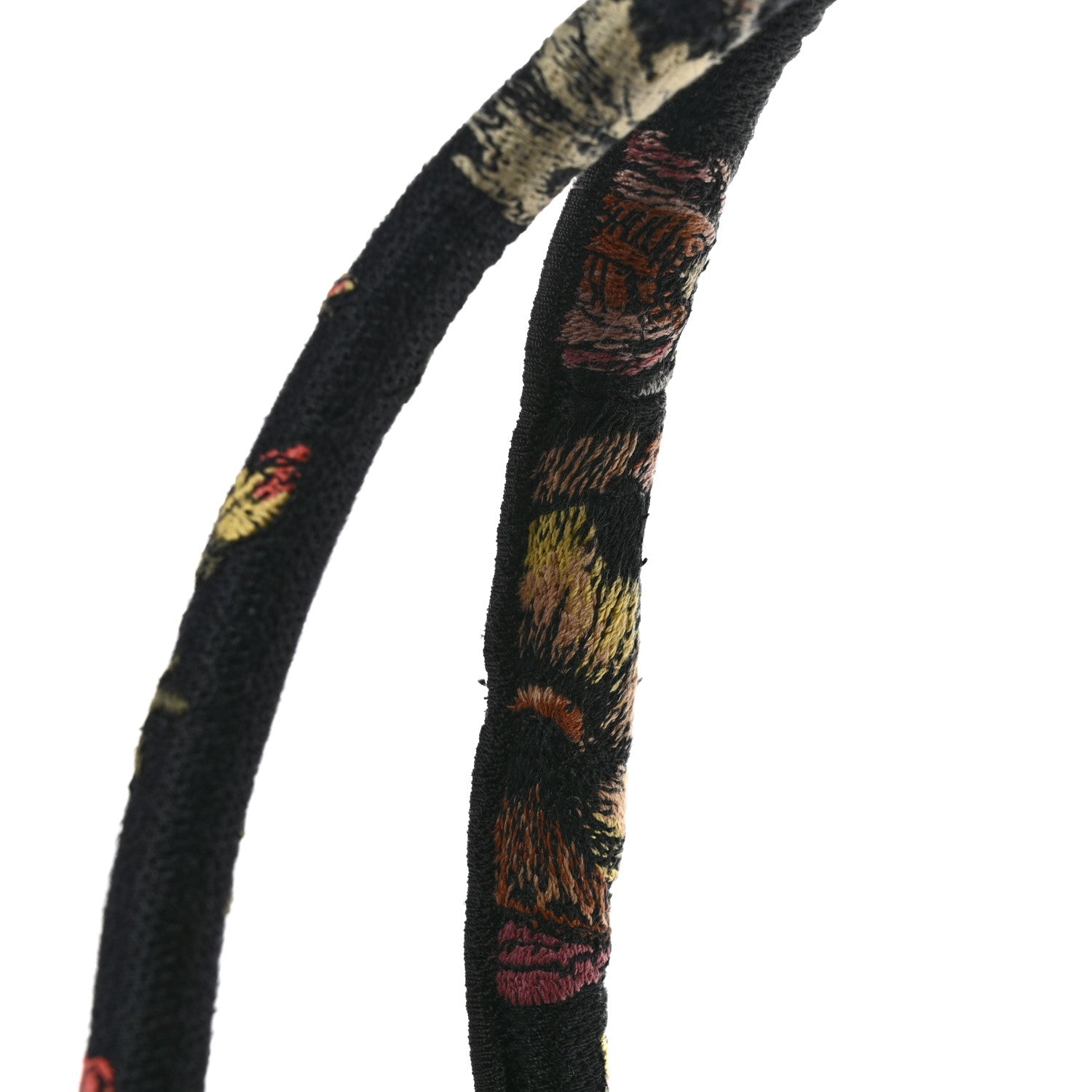 Canvas Jardin Botanique Embroidered Large Book Tote Black Multicolor