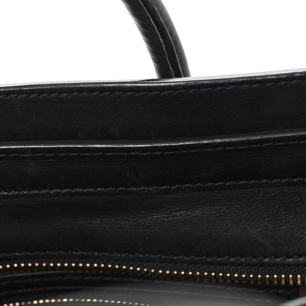 Calfskin Nubuck Suede Micro Tri-Color Luggage Porcelain