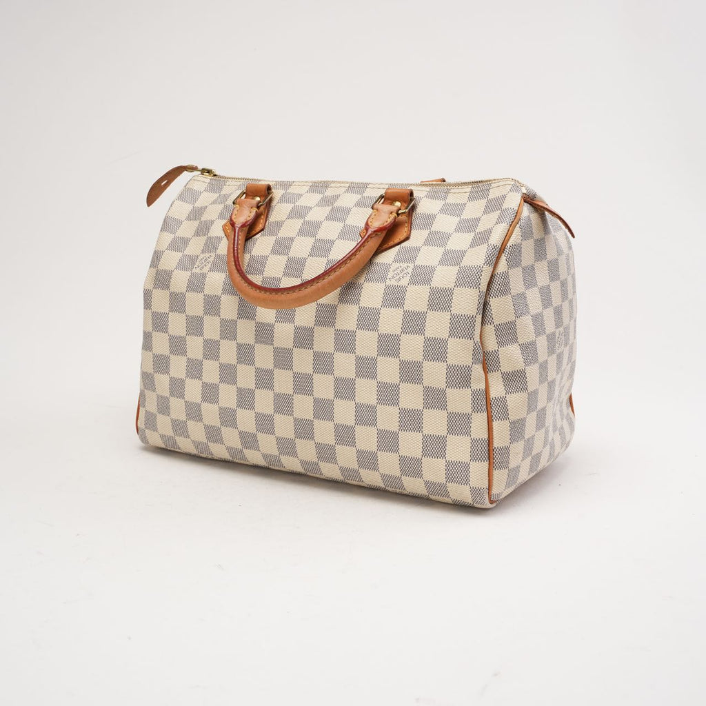 Louis Vuitton Damier Ebene Speedy 30 White 2010