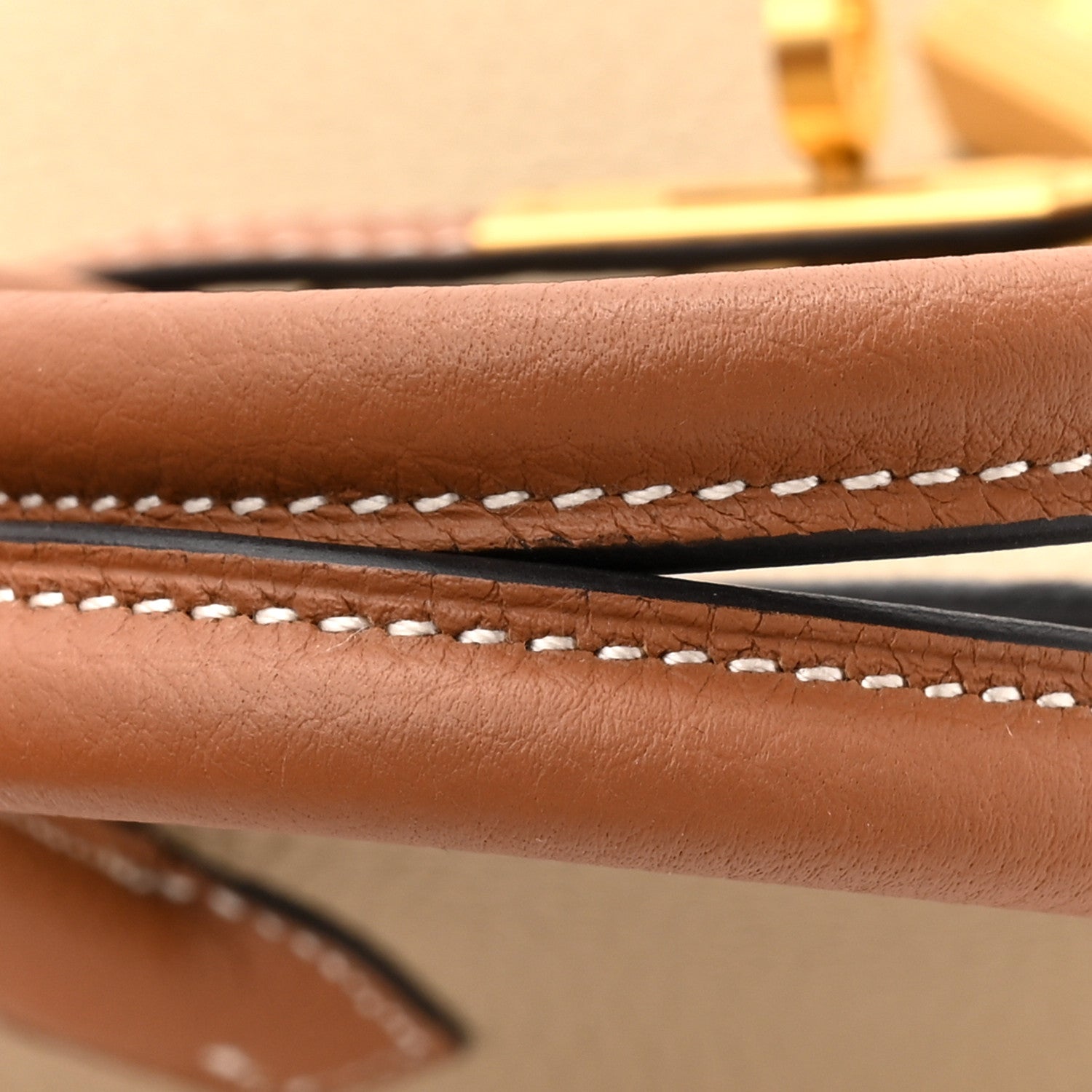 Togo Horseshoe Birkin 25 Trench Gold