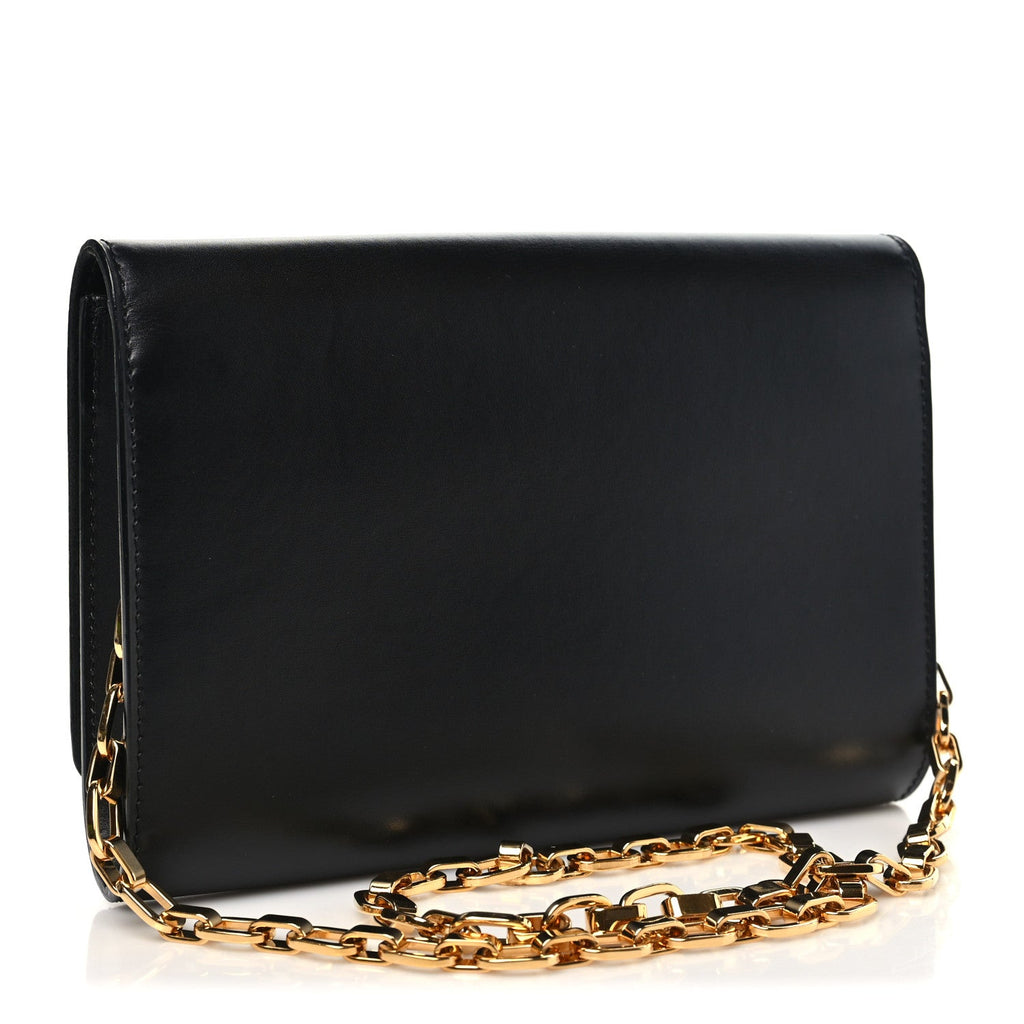 Calfskin Chain Louise GM Black
