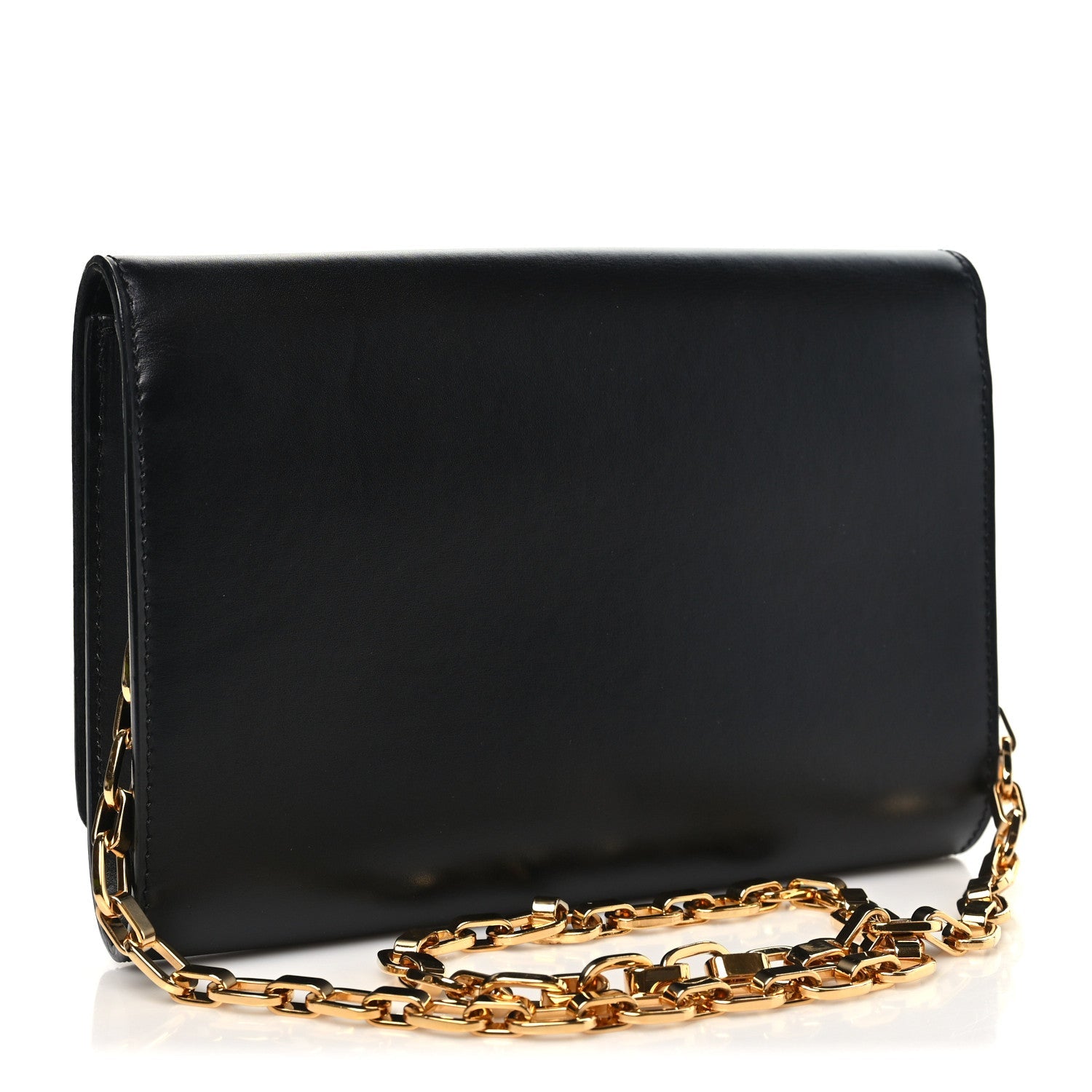 Calfskin Chain Louise GM Black