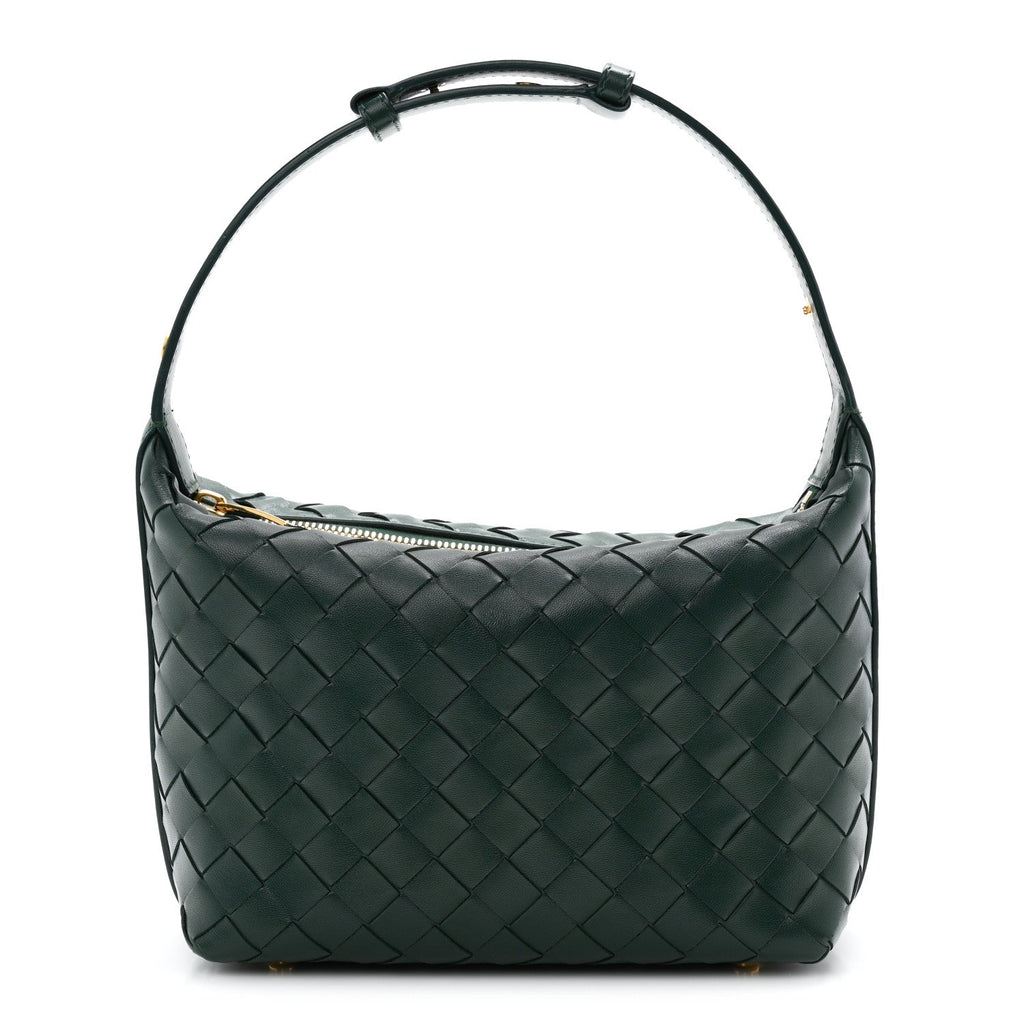 Calfskin Intrecciato Mini Wallace Emerald Green
