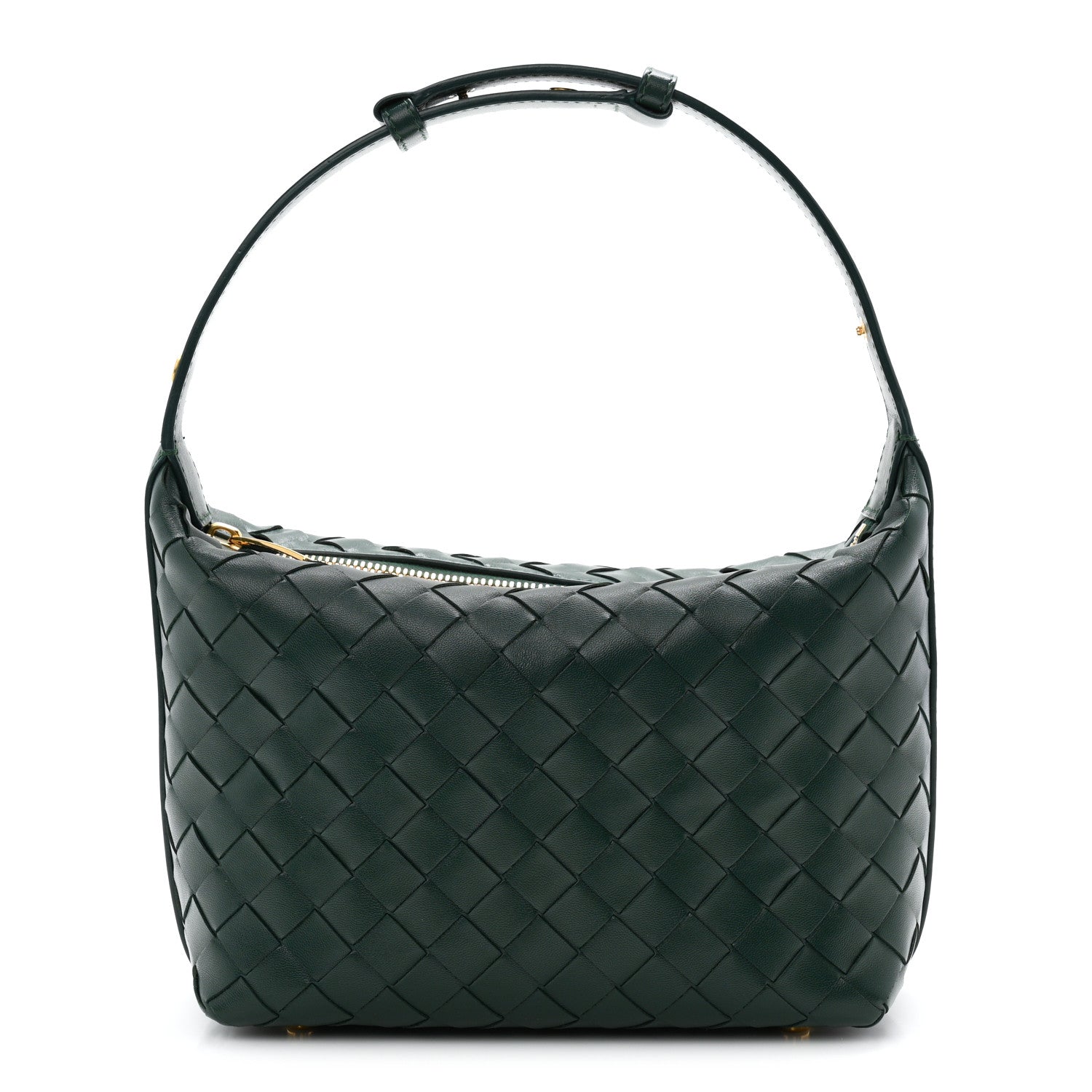 Calfskin Intrecciato Mini Wallace Emerald Green