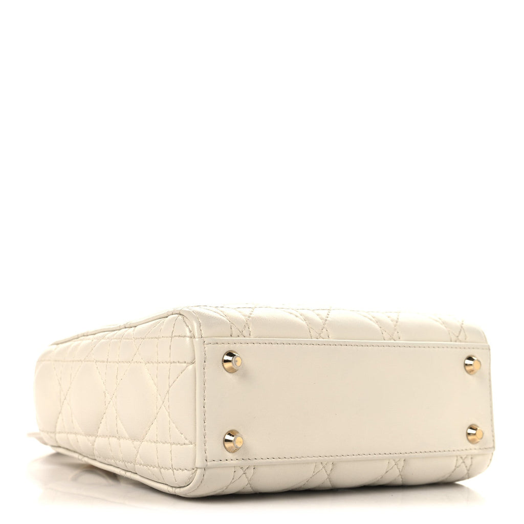 Lambskin Cannage Small My ABCDior Lady Dior Latte