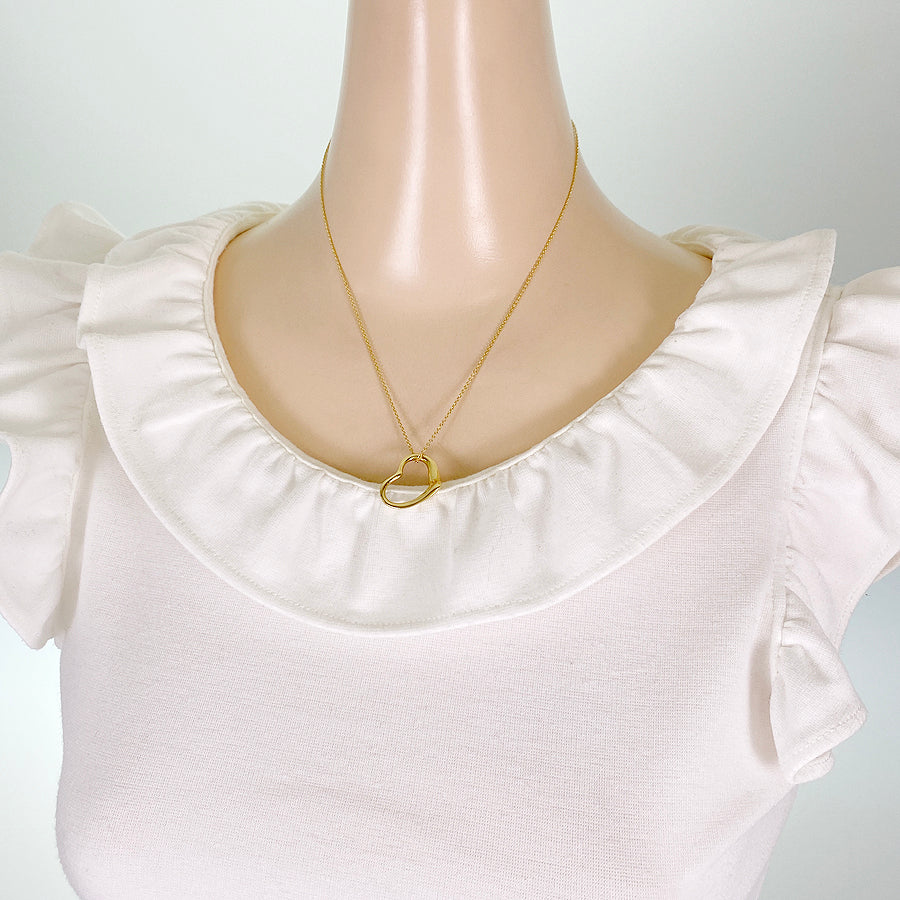 TIFFANY&Co. Elsa Peretti Open heart Necklace