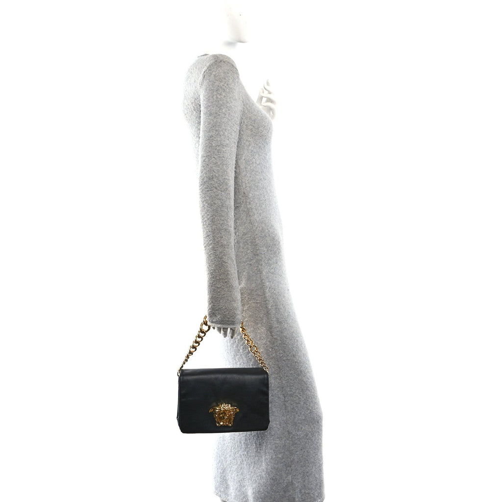 Nappa Palazzo Sultan Shoulder Bag Black