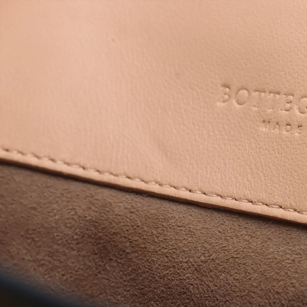 Bottega Veneta Intrecciato Corso Leather Tote Bag Green x Pink