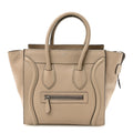 Drummed Calfskin Micro Luggage Dune