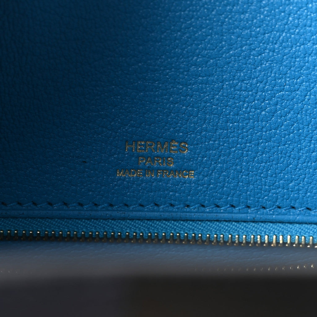 Epsom Casaque Birkin Sellier 30 Bleu Indigo Black Bleu Frida