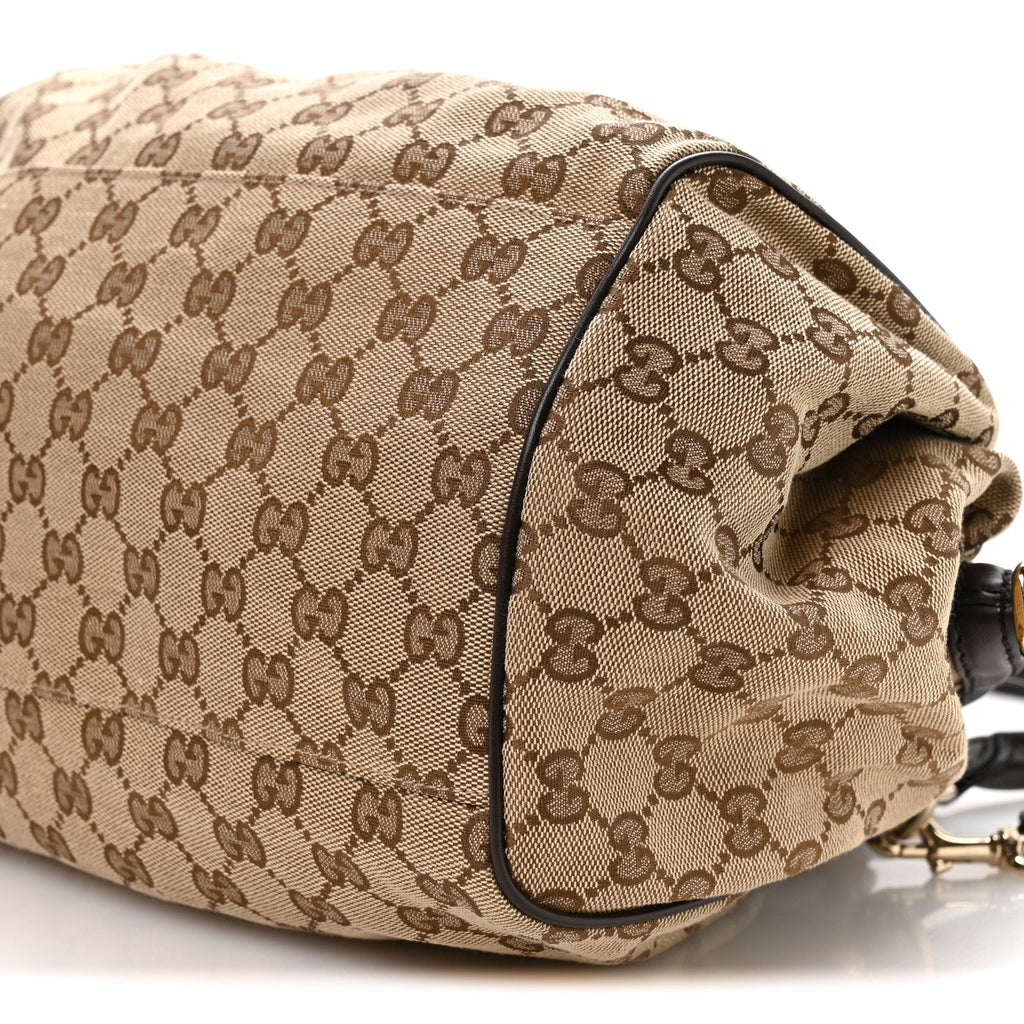 Monogram Medium Sukey Boston Bag Brown