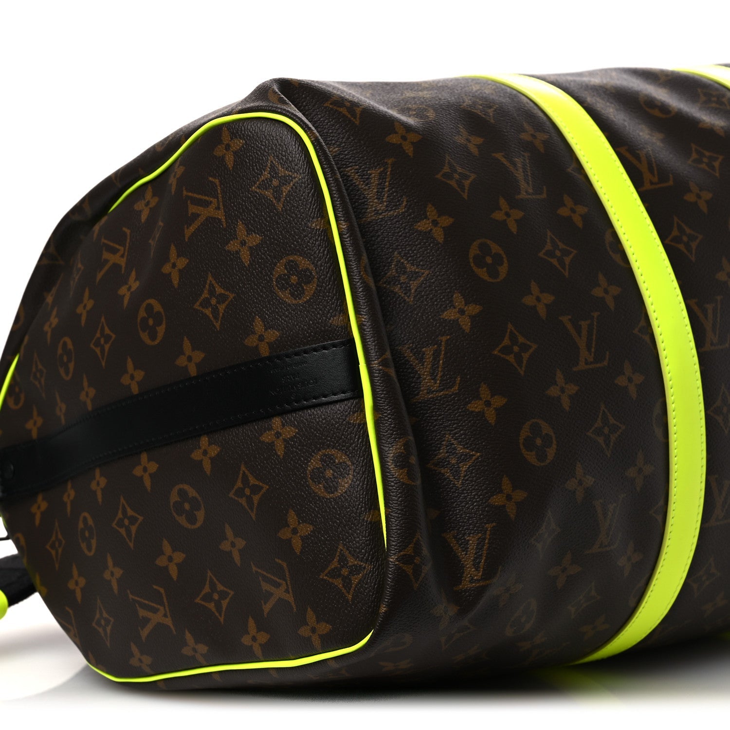 Monogram Macassar Keepall Bandouliere 50 Florescent Yellow