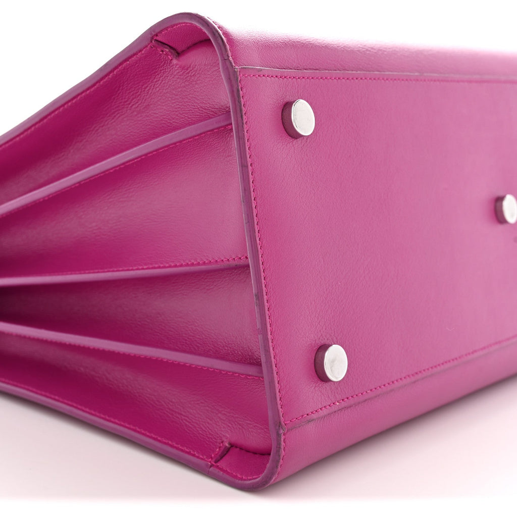 Calfskin Small Sac De Jour Electric Pink