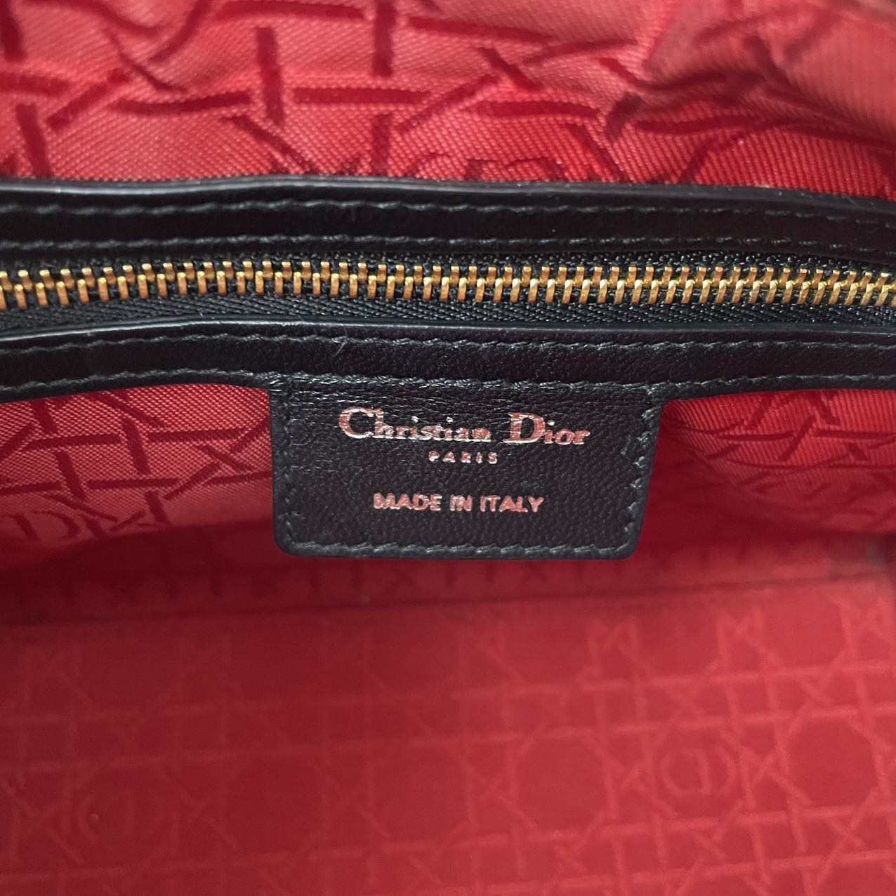 Dior Lady Medium Lamb Black 2015