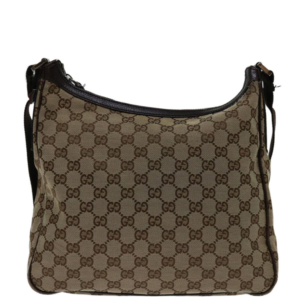 Gucci Gg Canvas Brown Canvas Shoulder Bag (Authentic  )