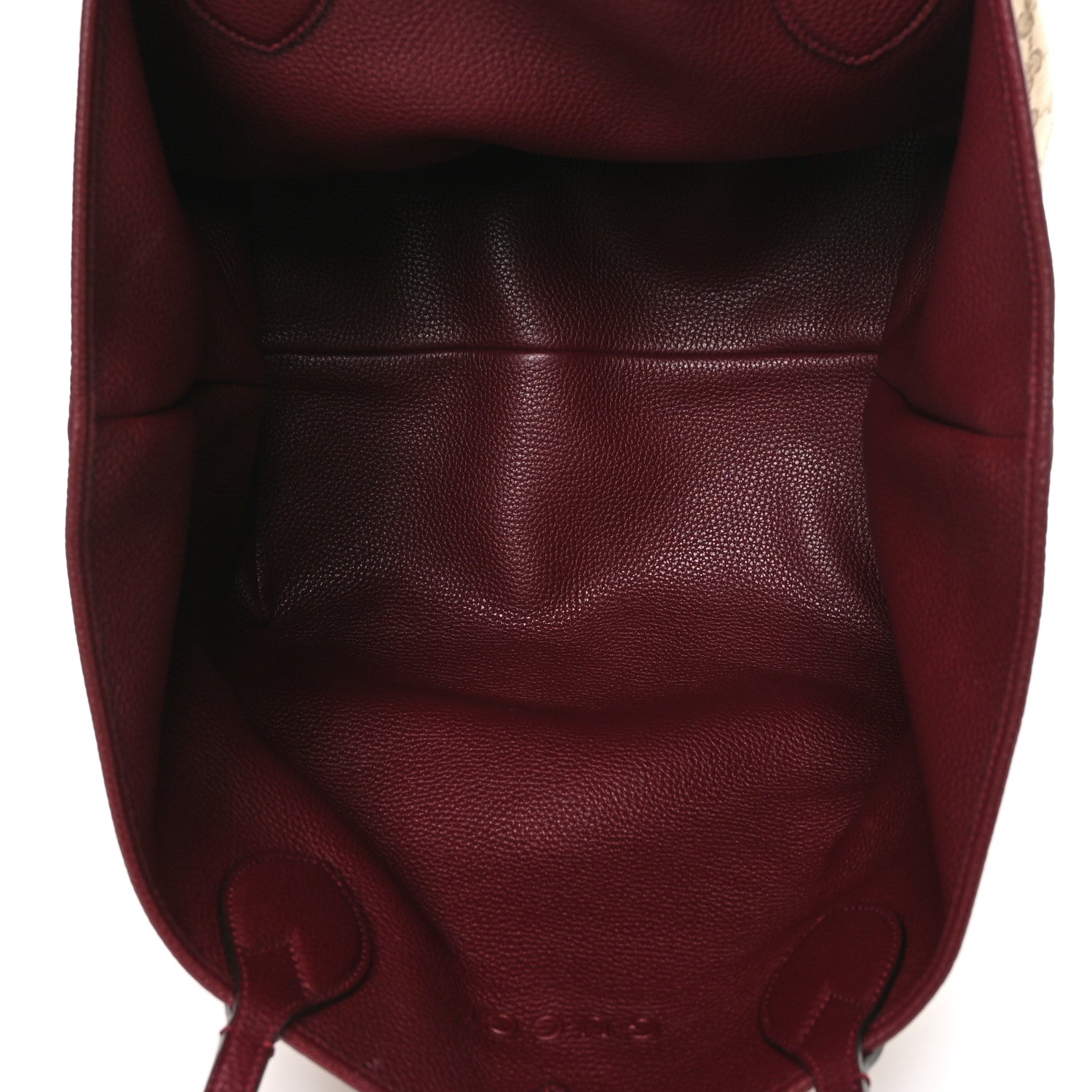 Grained Calfskin Monogram Large Totissima Reversible Tote Rosso Ancora
