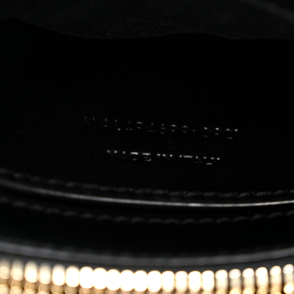 Calfskin Y Quilted Monogram Small Loulou Chain Satchel Black