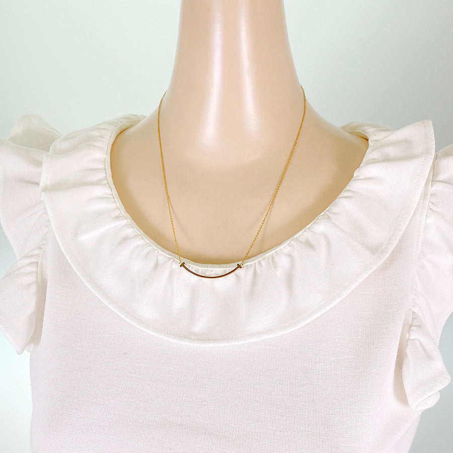 TIFFANY&Co. T Smile Small Necklace