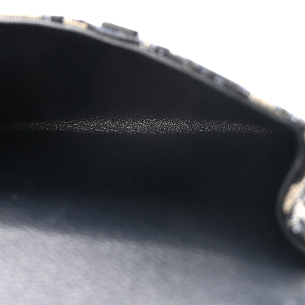 Oblique Nano Saddle Chain Pouch Blue