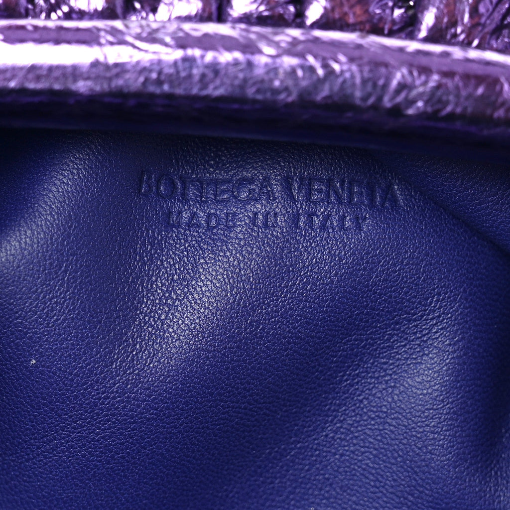 Metallic Crinkled Lambskin The Mini Pouch Viola