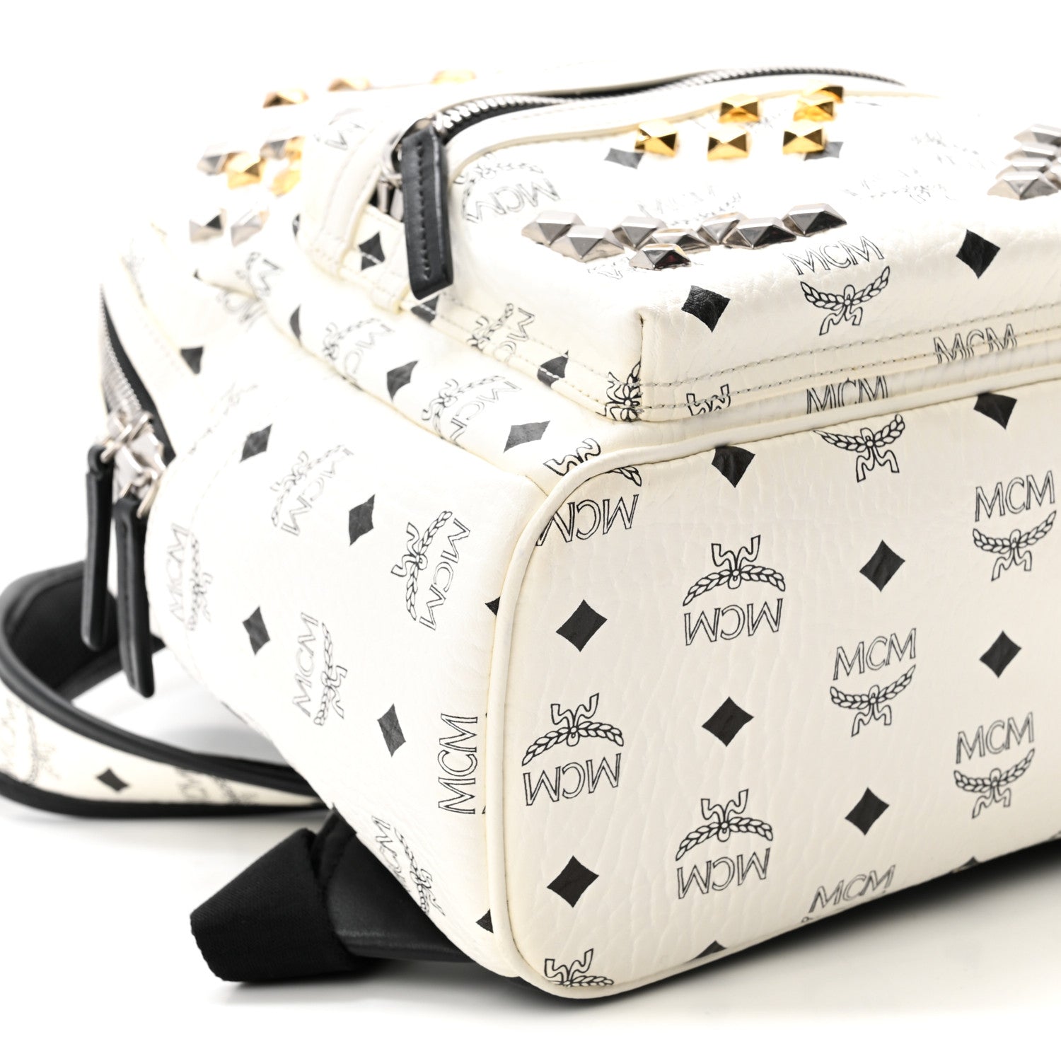 Visetos Studded Small Stark M Backpack White