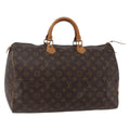 Louis Vuitton Speedy Bandouliere Bag Monogram Canvas Brown Canvas Handbag (Authentic  )