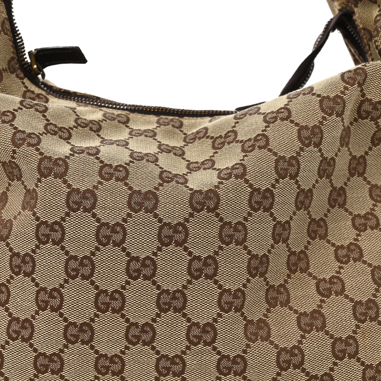Monogram Medium Horsebit Chain Hobo Dark Brown