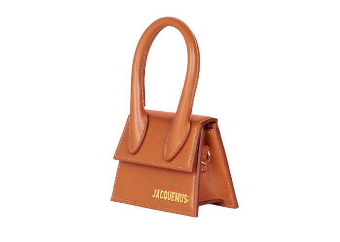 Jacquemus Le Chiquito Mini Leather Brown Calfskin Handbag (Authentic  )