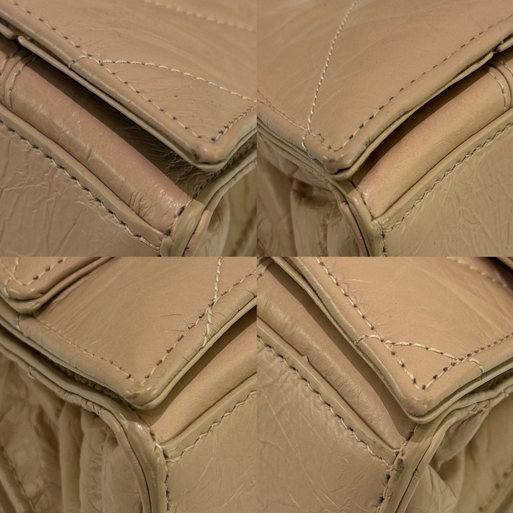 BALENCIAGA CRUSH SMALL LATTE COLOR