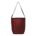 Polished Saddle Calfskin Medium N/S Park Tote Burnt Wood