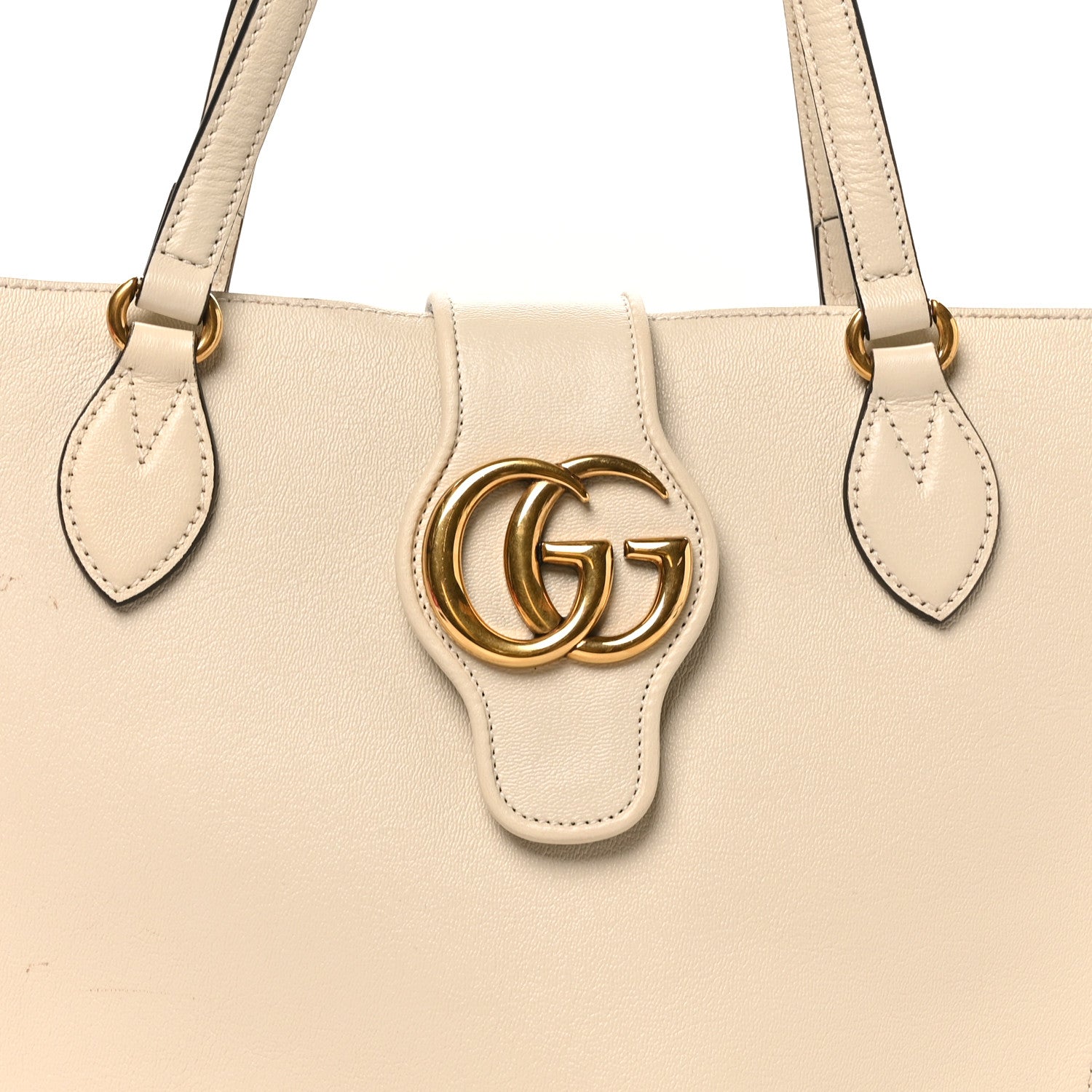 New Sakai Calfskin Lux Small Dahlia Tote Mystic White