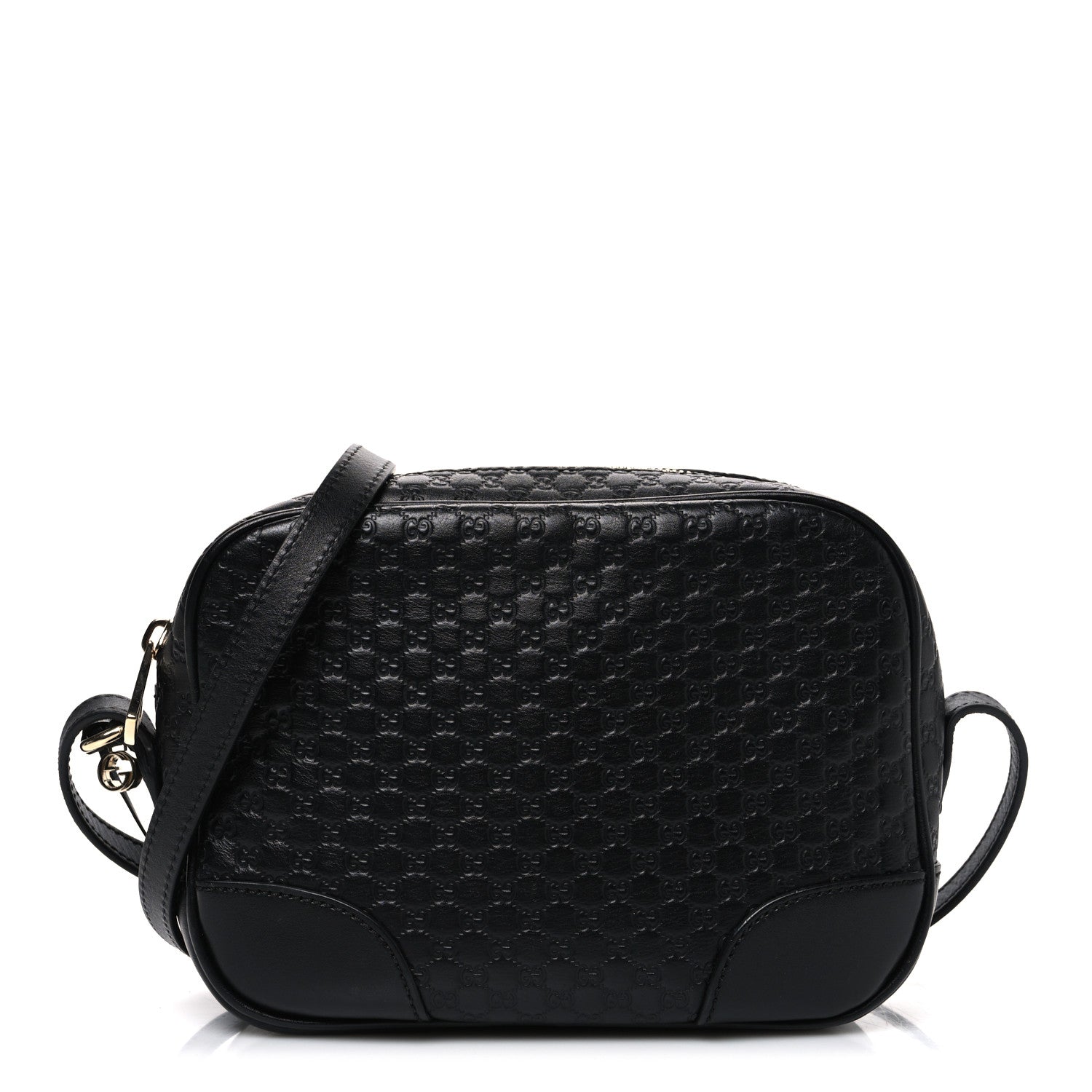 Microguccissima Mini Bree Messenger Bag Black