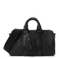 Monogram Taurillon Keepall Bandouliere 25 Black
