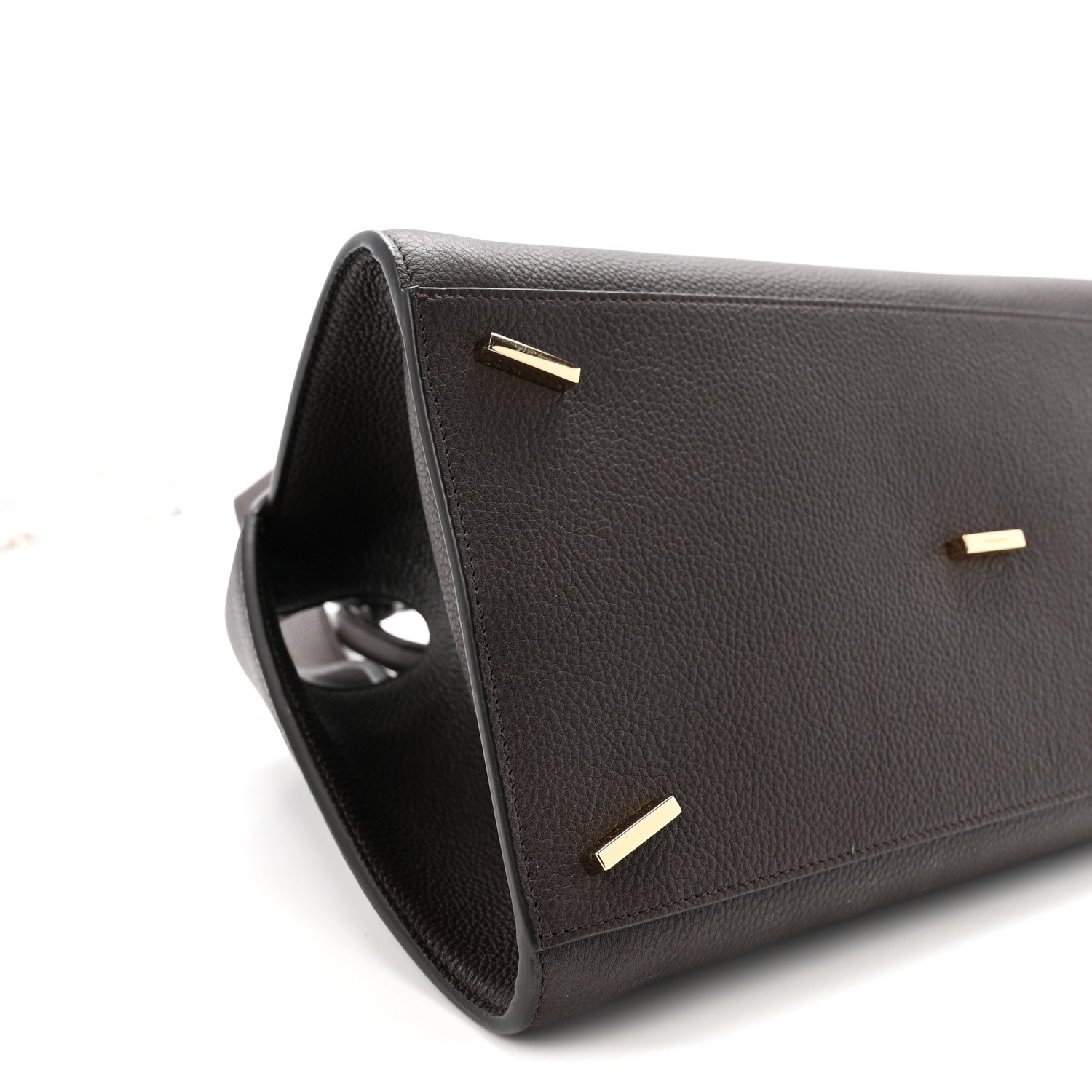 Calfskin Small Hug Bag Testa Di Moro Burnt Ocra