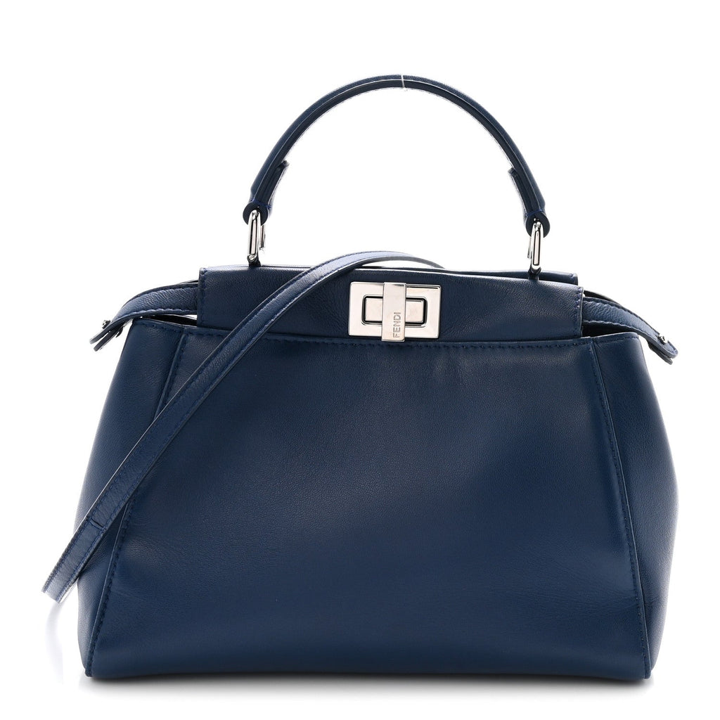 Nappa Mini Peekaboo Iconic Satchel Dark Blue