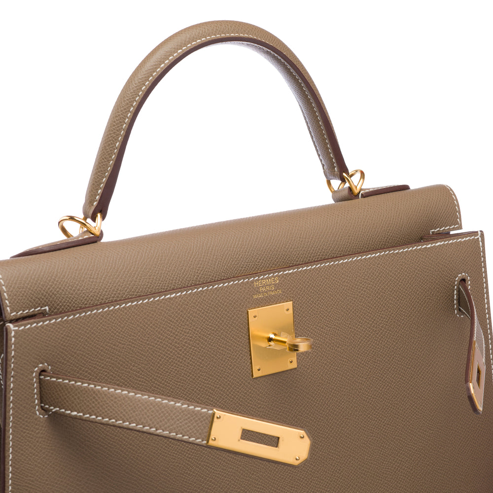 Hermes Kelly 32 Sellier Epsom Etoupe 2018