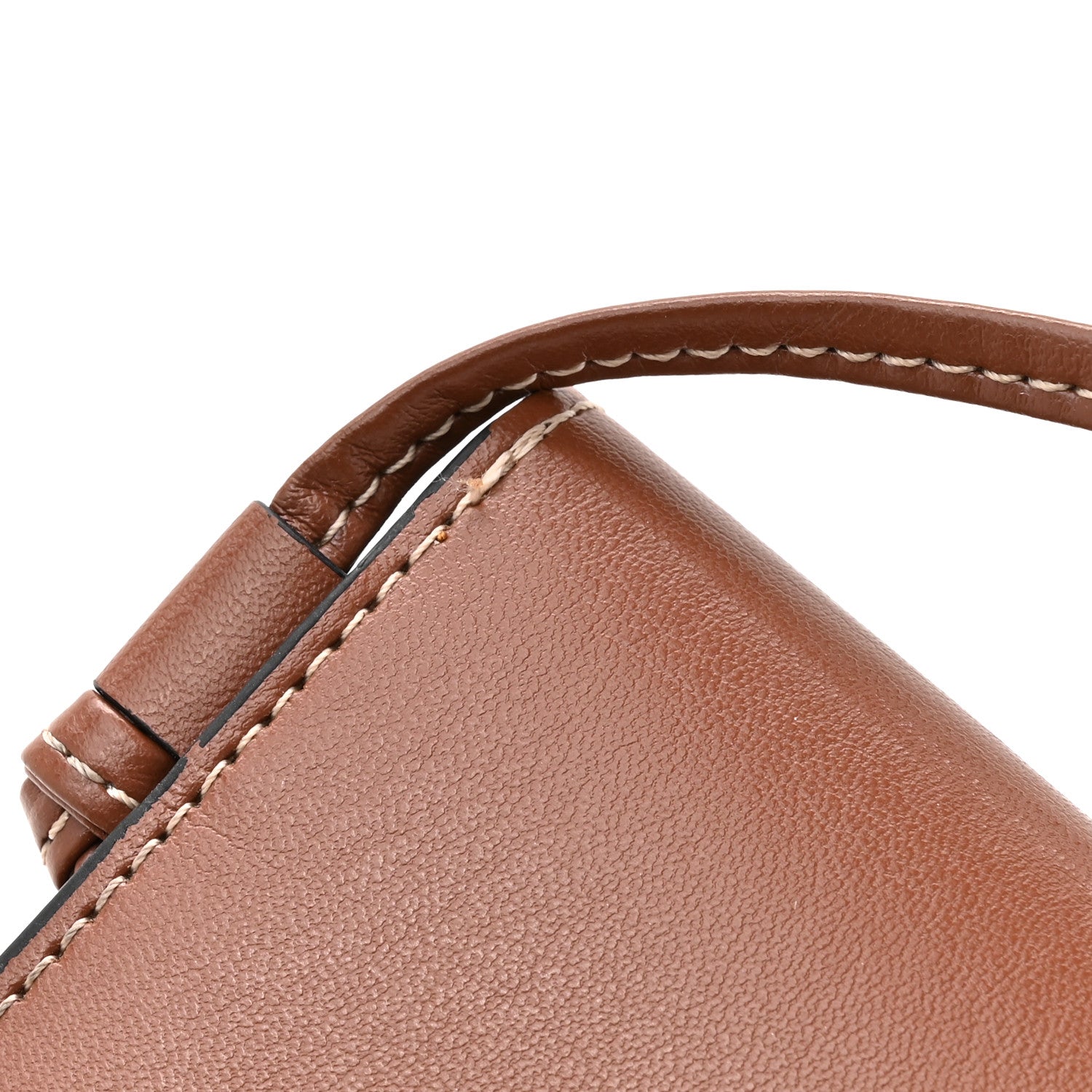 Calfskin Phone Pouch With Flap Tan