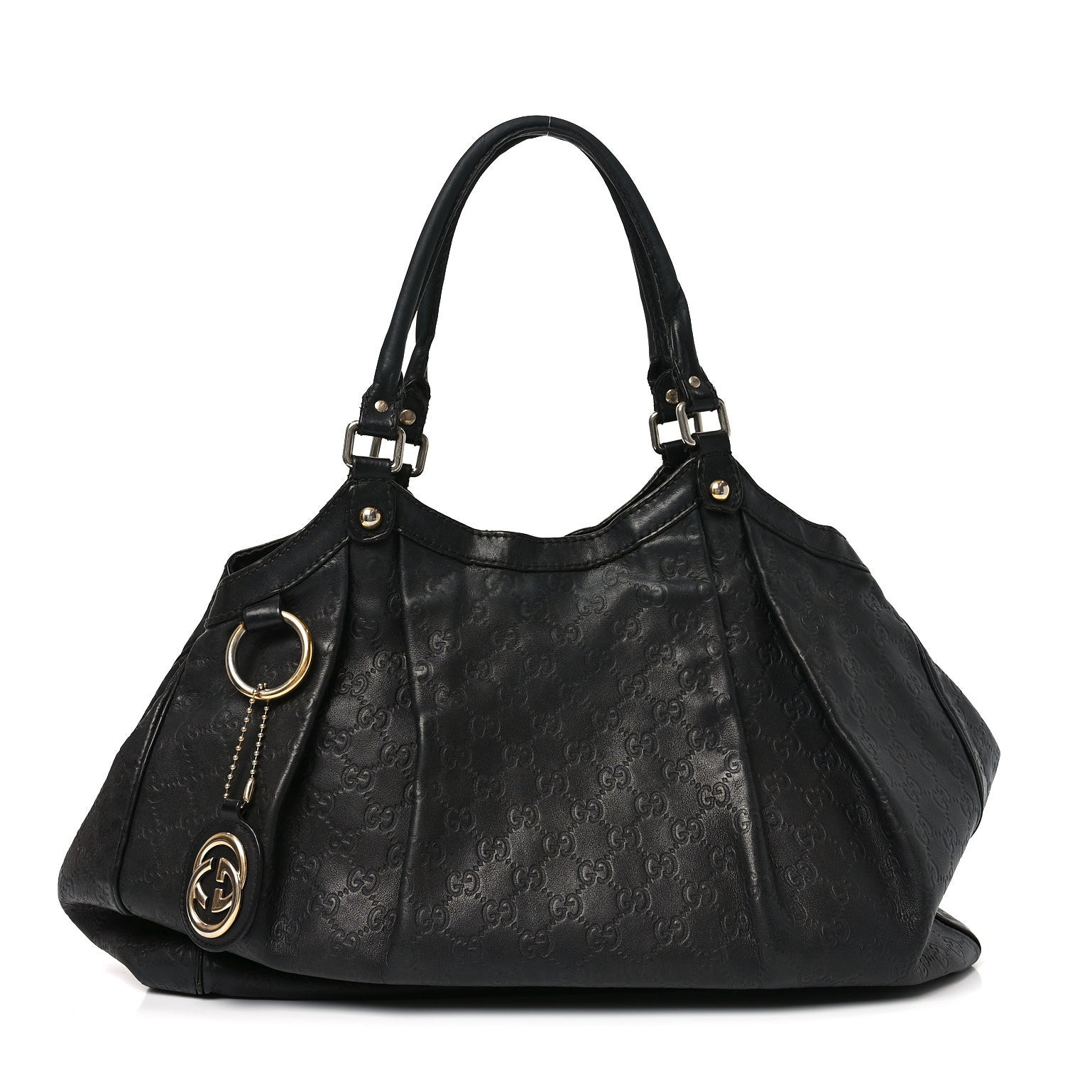 Guccissima Medium Sukey Tote Black