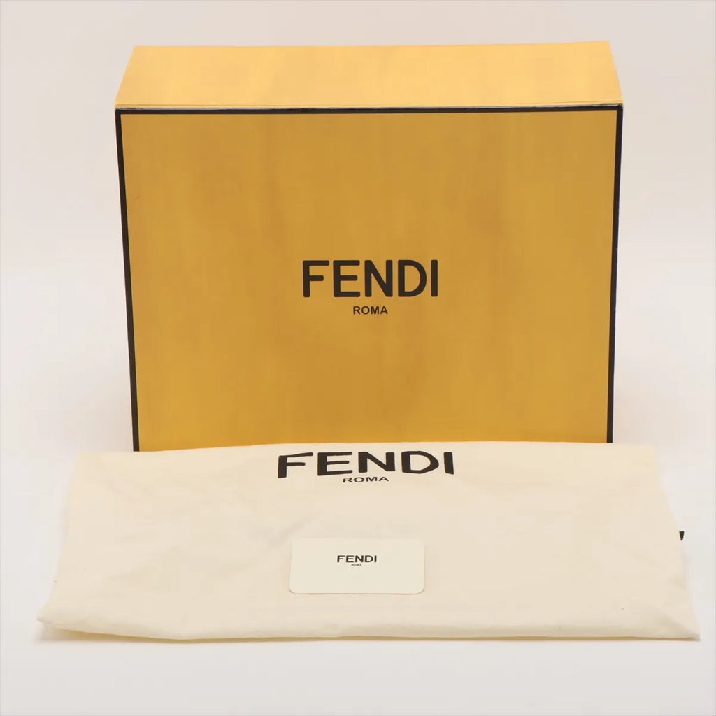 Fendi Mini Peekaboo Leather Studs Two-Way Handbag Pink