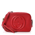 Pebbled Calfskin Small Soho Disco Bag Tabasco Red