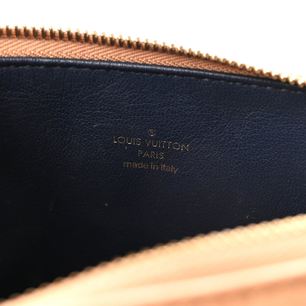 Lambskin Embossed Monogram Coussin PM Camel