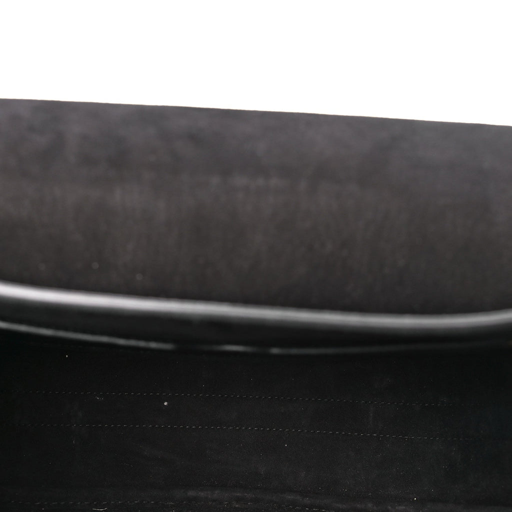 Grained Calfskin Large Bobby Flap Black