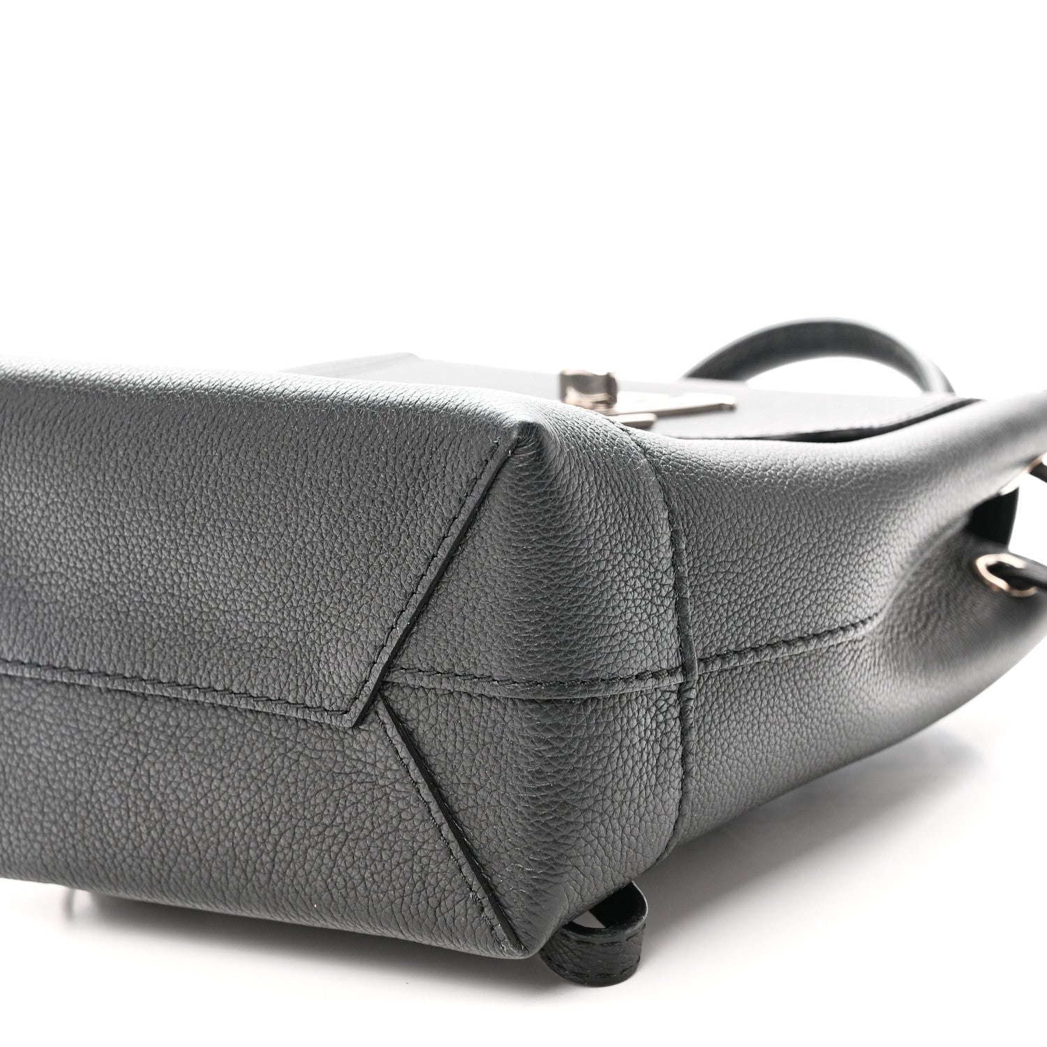 Calfskin Lockme Mini Backpack Black
