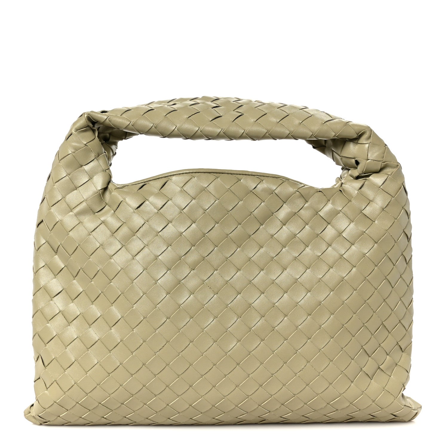 Calfskin Intrecciato Small Hop Travertine